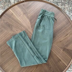 Lululemon soft stream straight leg sweatpants with ankle slits